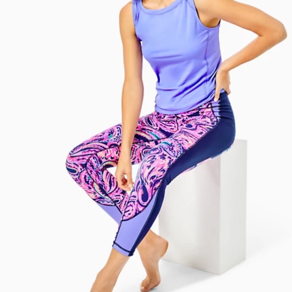 {Lilly Pulitzer} Brand New Weekender High Rise Midi Leggings - Picture 3 of 13